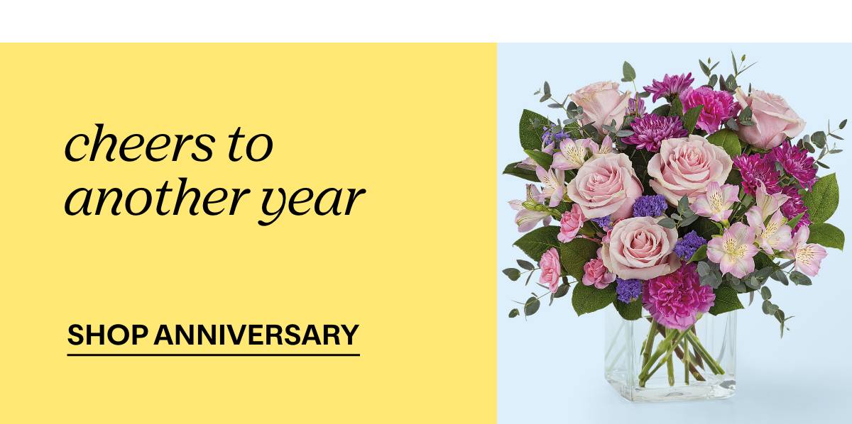 cheers to another year - SHOP ANNIVERSARY 